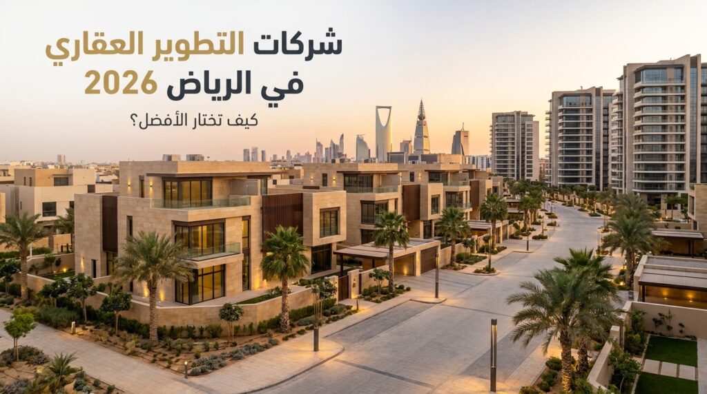 دليل شركات التطوير العقاري في الرياض 2026: كيف تختار الأفضل؟ 1 دليل شركات التطوير العقاري في الرياض